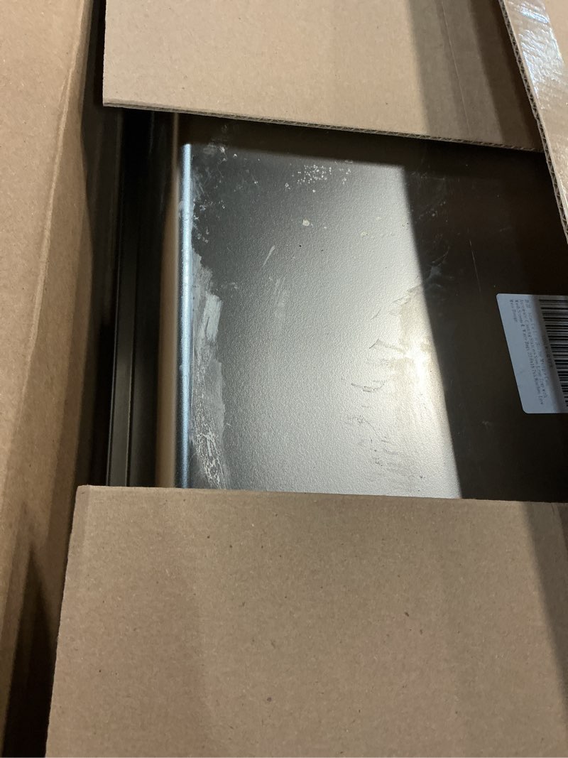 Condition photo showing As Is for Stainless Steel Sifting Cat Litter Box for Clumping Litter, Large Metal Cat Litter Box with Sifter Litter Tray and Cat Litter Bag,Odor Control, Easy to Clean(23.6"x15.7"x5.9") 23.6"x15.7"x5.9" Silvery