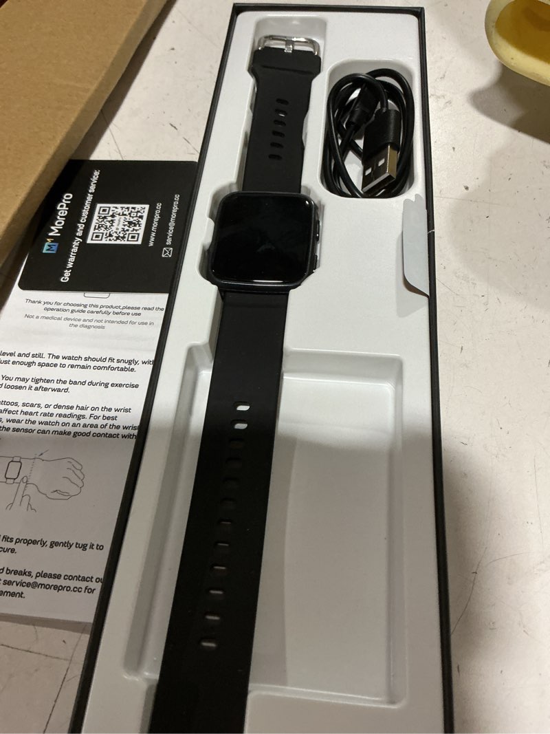 Condition photo showing Good Condition for morepro fitness tracker with 24/7 heart rate & blood pressure monitor, blood oxygen & sleep tracker, smart watch with step calorie counter, ip68 waterproof activity tracker for women men android ios urban bronze