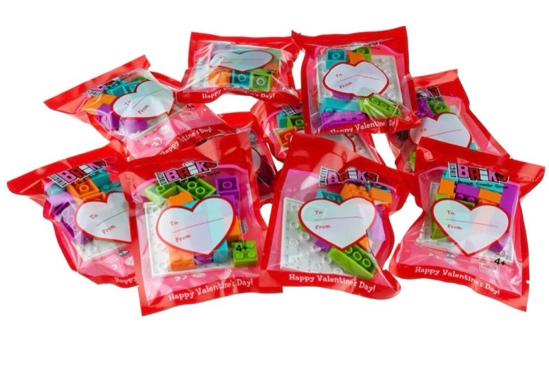 Strictly Briks Building Bricks & Blocks Set | Valentine's Day Party Favor