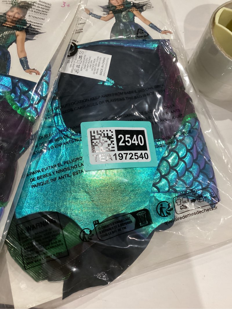 Condition photo showing New/Like New for Seasons Halloween Girls Deluxe Dragon Costume S(4-6)