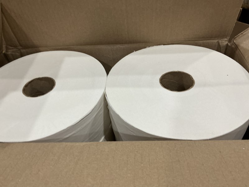 Condition photo showing New/Like New for tork jumbo toilet paper roll white t1, advanced, 2-ply, 6 x 1600 feet, 12021502, 6 count (pack of 1) 6 roll (pack of 1)