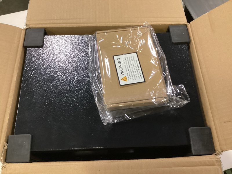 Condition photo showing New/Like New for 1.2 Cu Ft Home Safe, Small Safe Box with Fireproof Waterproof Bags, Programmable Keypad and Removable Shelf, Security Digital Home Safe for Home Money Firearm Medicines Valuables 1.2 Cubic Feet