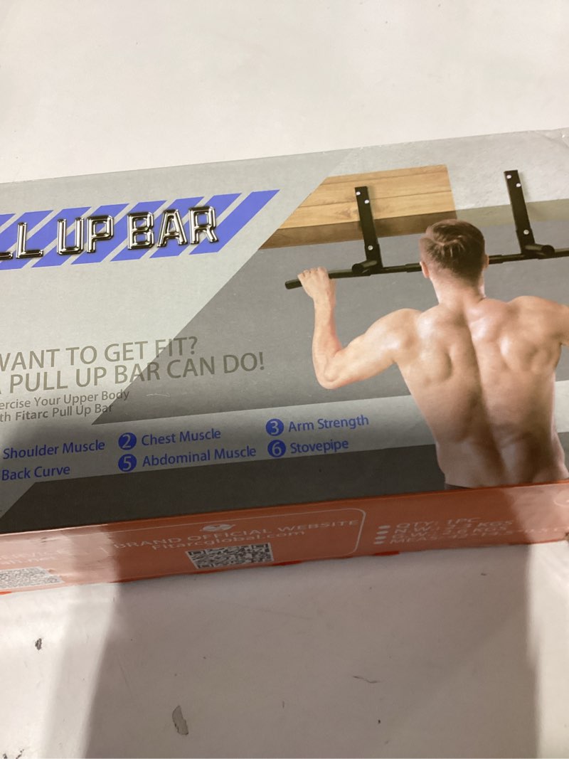 Condition photo showing New/Like New for Fitarc Joist Mount Pull Up Bar, Wall Chin Up Bar Ceiling Mount for Beams, Heavy Duty Steel Construction, Home Gym Equipment -Patent Pending Joist Mounted Fit for 8-9ft Beams