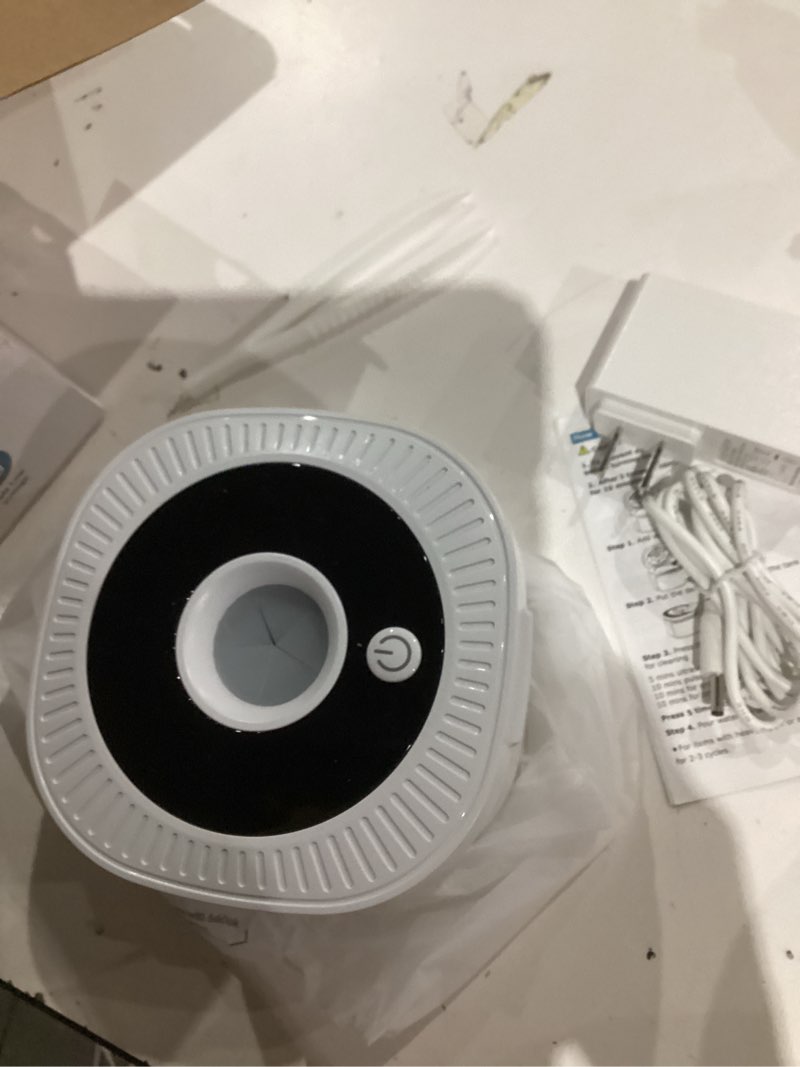 Condition photo showing Good Condition for Ultrasonic Retainer Cleaner Machine, 45kHz Dental Cleaning Pod for Denture, Aligner, Nightguard, Mouth Guard, Toothbrush, Jewelry, with Digital Timer, 200ML & 4 Modes for All Dental Appliances S White