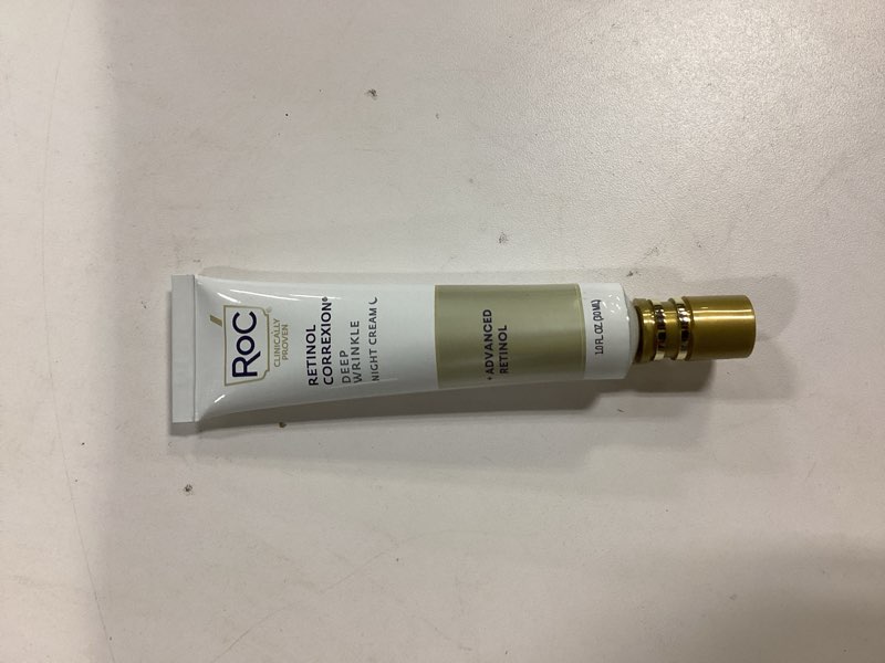 Condition photo showing As Is for RoC Retinol Correxion Night Cream for Deep Wrinkles, Anti Aging Skincare Treatment Women and Men, 1.0 oz (Packaging May Vary) Deep Wrinkle Night Cream