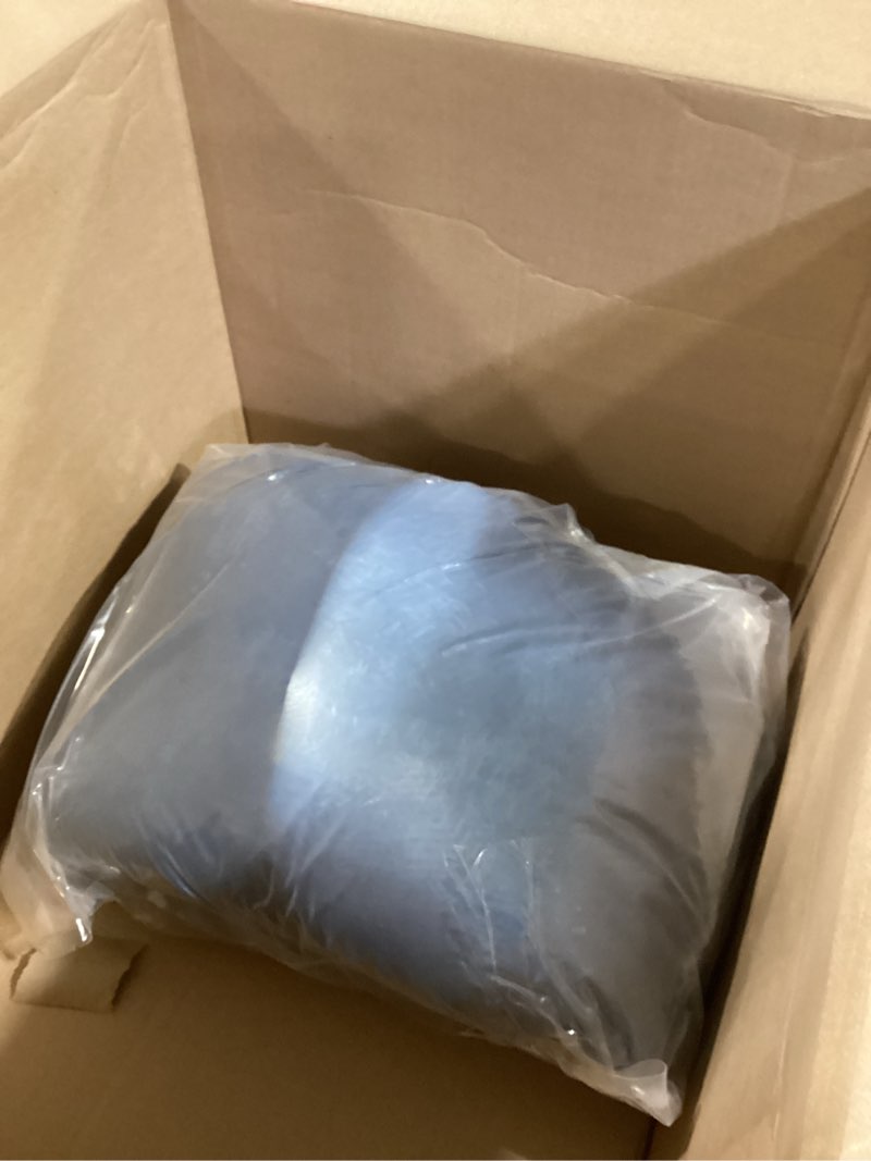Condition photo showing item condition for Calming Dog Bed for Medium Dogs Washable Donut 30 inches Anti-Slip Pet Bed,Round Fluffy Plush Faux Fur Cat Bed,Fits up to 45 lbs Pets,Navy Blue 30 inches Navy Blue