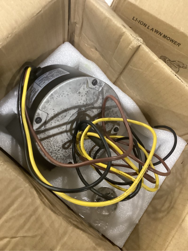 Condition photo showing Good Condition for 45210 condenser fan motor 1/5 hp 825rpm 208-230v ac condenser fan motor | replacement for carrier bryant payne hc37ge210, hc37ge210a, 3s003, 5kcp39gfy917s 5kcp39gfs166s, 6dll2