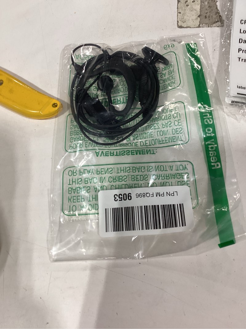 Condition photo showing New/Like New for xpr 3500e earpiece headset mic ptt for motorola xpr3500 xpr3000 xpr3300 xpr3300e walkie talkie 2 way radio g shape