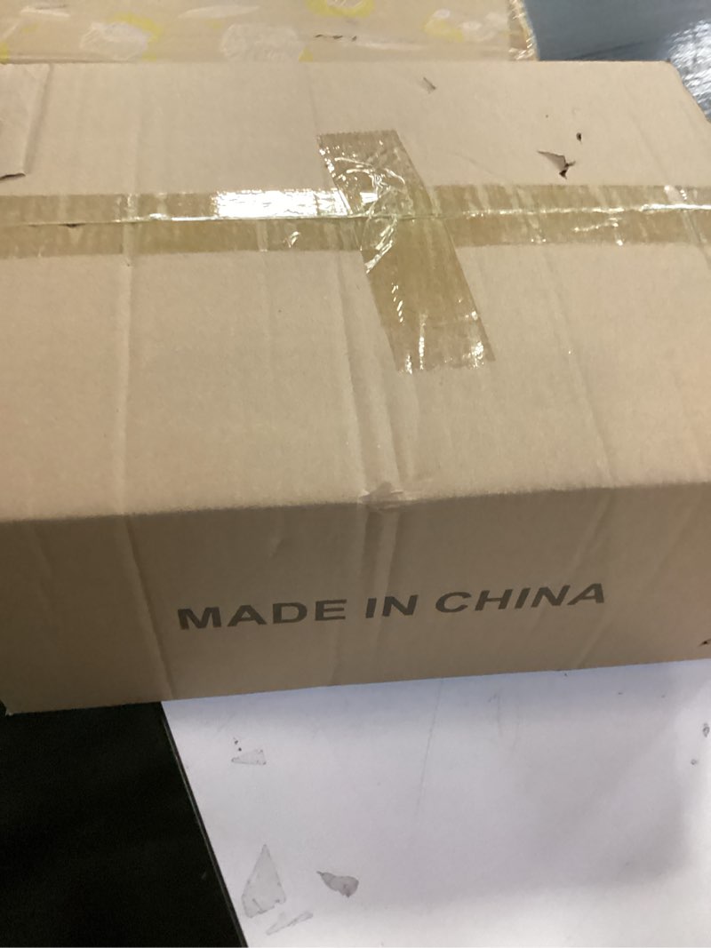 Condition photo showing New/Like New for Modern Black Chandeliers for Dining Room, with White Linen Fabric Shade, Adjustable Height Rustic Small Farmhouse Lighting Fixture for Foryer, Entryway, Kitchen, Bedroom (4-Lights) BLK 4HD