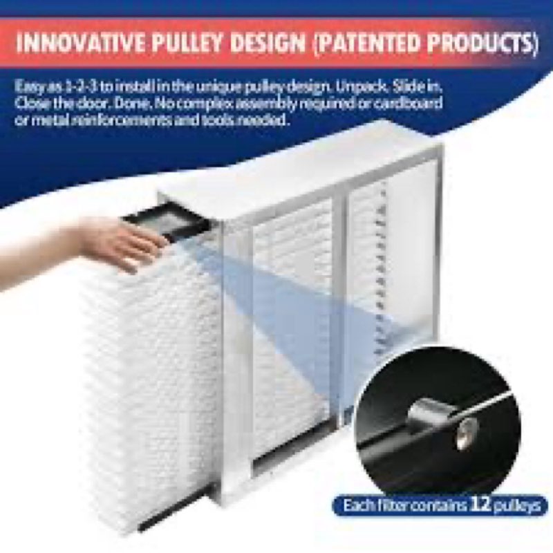 (3-Pack) New! 413 Replacement Filter Compatible with April-Aire Whole House Air Purifier 1410, 1610,