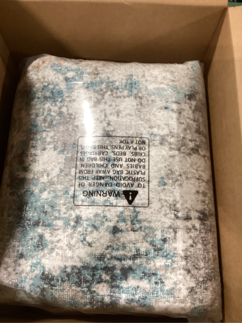 Condition photo showing Good Condition for Area Rugs 8x10 Living Room: Large Soft Washable Rug Modern Abstract Anti-Skid Non-Shedding Carpet Indoor Floor Thin Carpets for Bedroom Dining Room Farmhouse Nursery Home Office Multi Multi Color 8' x 10' (Rectangular)