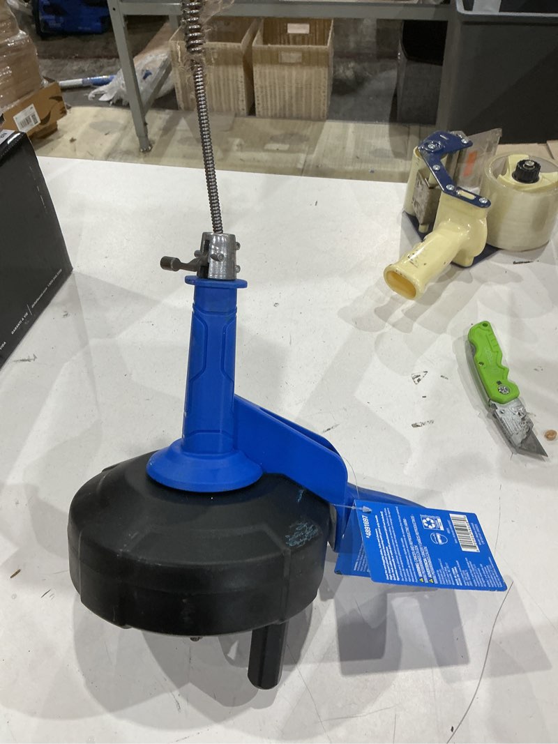 Condition photo showing As Is for kobalt 1/4-in x 25-ft high carbon wire hand auger for sink