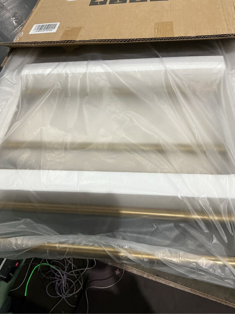 Condition photo showing Good Condition for luxury 14 bars towel warmer rack, wall mounted heated towel rack with timer & temperature control, electric gold towel warmers for bathroom (14 bars brushed gold a, plug-in) 14 bars brushed gold a plug-in