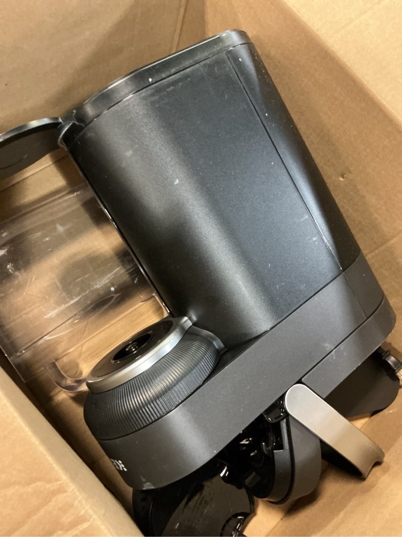 Condition photo showing As Is for keurig k-crema single serve k-cup pod coffee maker, pressureinfusion & multistream technology, brews crema-topped coffee, espresso-style shots, classic coffee, tea, cocoa, 72 oz removable reservoir