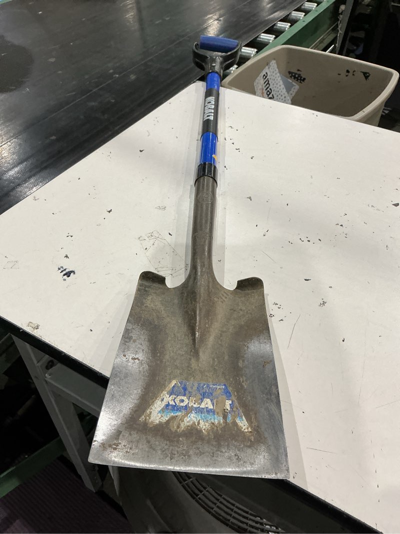 Condition photo showing As Is for kobalt 20.5-in fiberglass d-handle garden spade