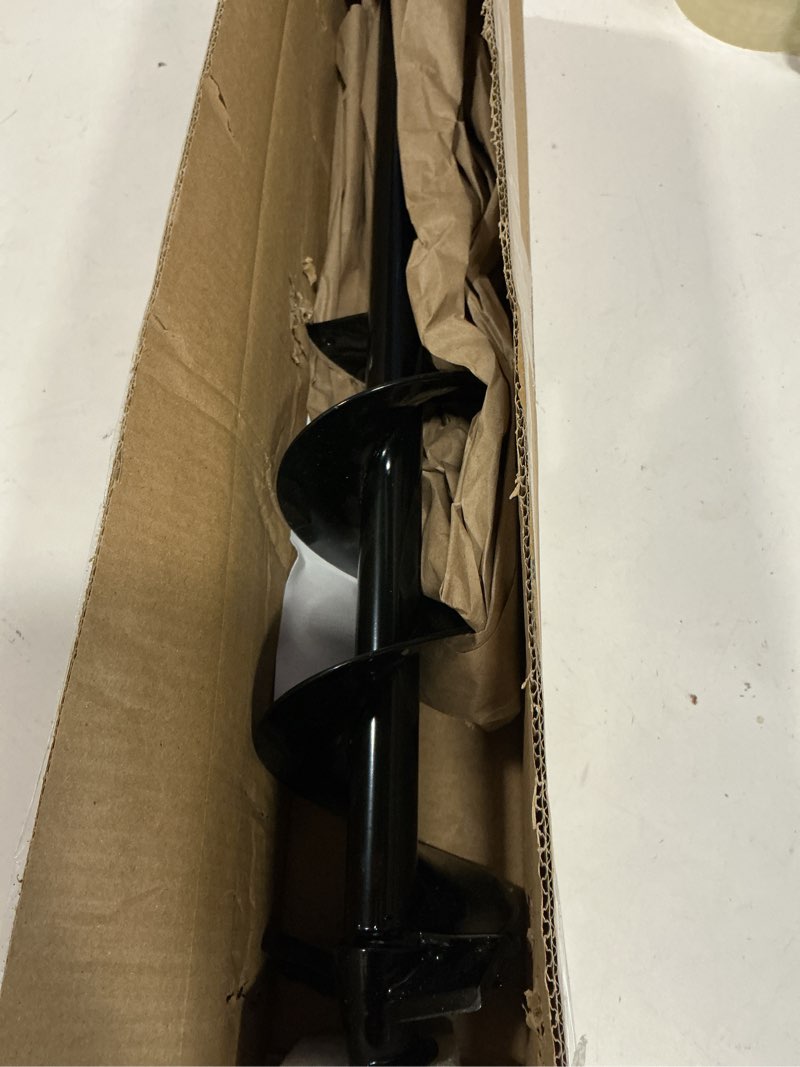 Condition photo showing New/Like New for 4"x24" auger drill bit for planting,designed for hard&rocky soil,heavy-duty post hole auger with upgrad dual-sharp blades tip,garden spiral drill bit & plant hole digger,for 3/8" hex drive drill