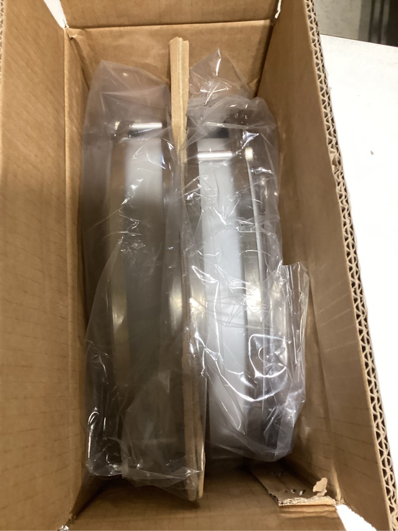 Condition photo showing Good Condition for oowolf 2-pack 36w 13inch led flush mount ceiling light fixture dimmable brushed nickel, easy to install led ceiling lamp fixture without flicker, super bright 3600lm 5000k daylight white silver 13inch 2pack without remote