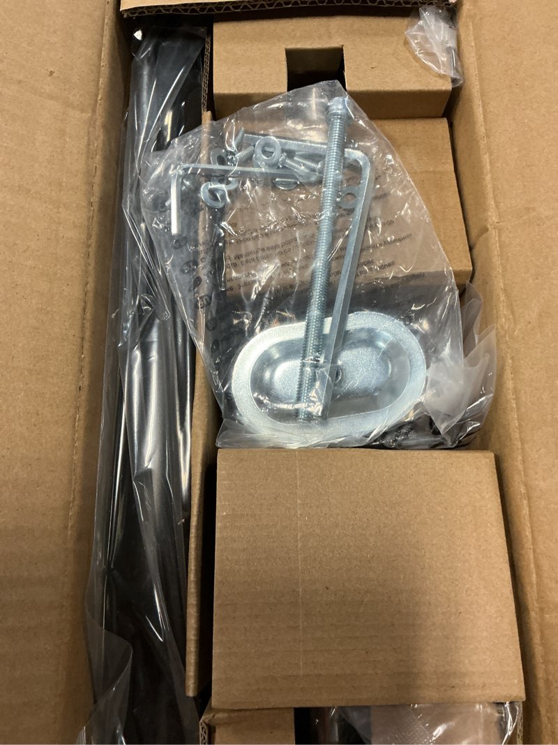 Condition photo showing New/Like New for Dual Monitor-Arm Ultrawide Heavy Duty - 24-57 inch Vertical Dual Monitor Mount, Adjustable Stacked Double Monitor Desk Mount Stand, Max Load 59.4 lbs (per Screen), VESA 75 100 mm, Black