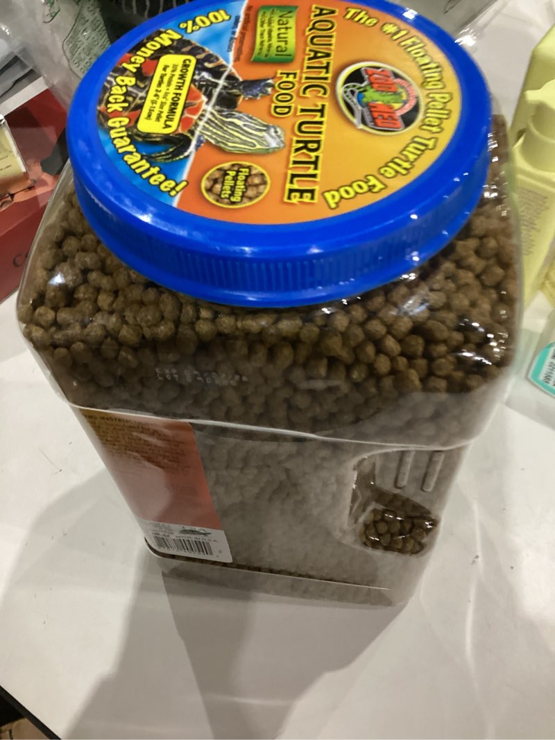 Condition photo showing New/Like New for Zoo Med Aquatic Turtle Food Growth Formula, 54 oz. 1 Count (Pack of 1)