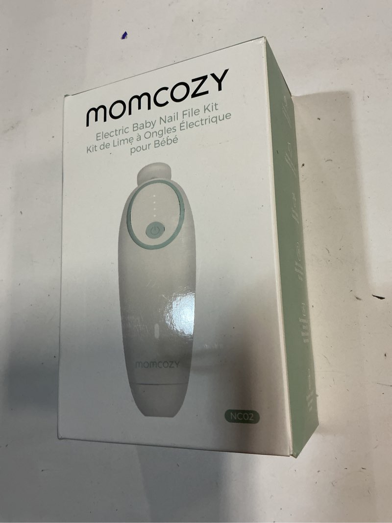 Condition photo showing New/Like New for Momcozy Baby Nail File Electric, Gentle Baby Nail Trimmer Electric, Baby Nail Clipper with Night Light, 7 Grinding Head Replacement Pads, Green