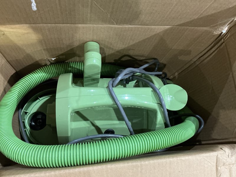Condition photo showing As Is for bissell little green multi-purpose portable carpet and upholstery cleaner, car and auto detailer, with exclusive specialty tools, green, 1400b