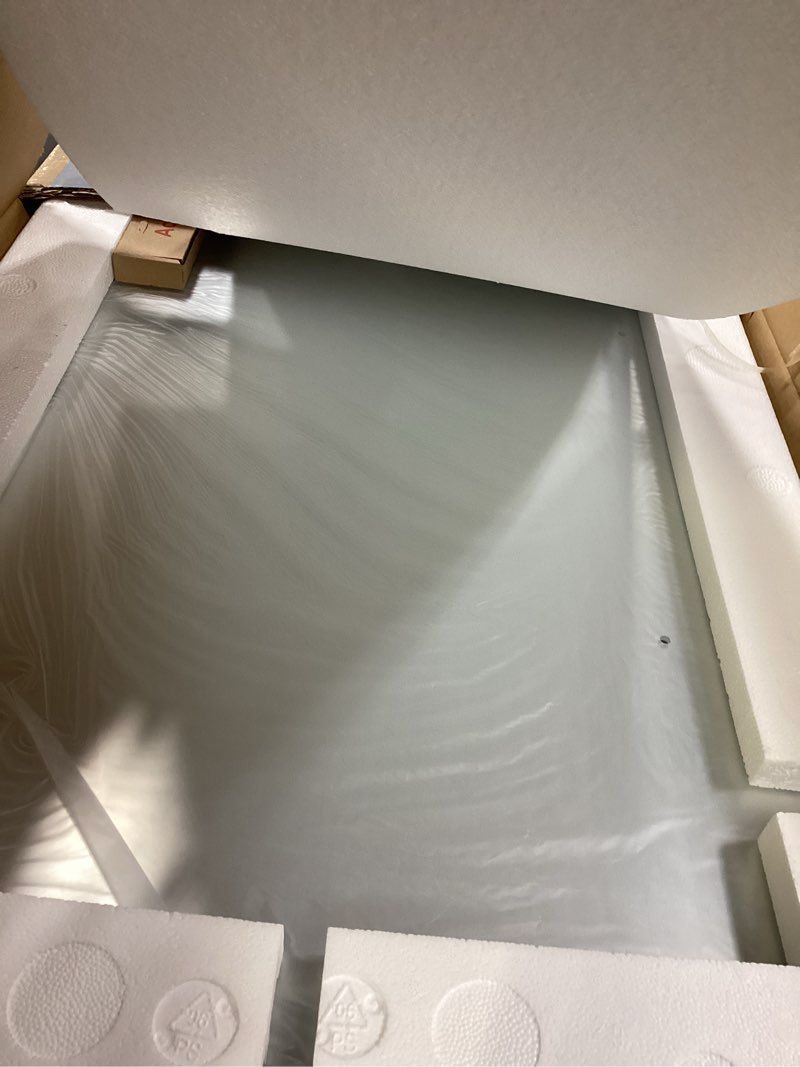 Condition photo showing New/Like New for LOAAO 20”X30” Bronze Bathroom Mirrors for Vanity, Rounded Rectangle Brushed Bronze Metal Frame Mirror, Anti-Rust, Hangs Horizontally or Vertically Bronze 20"L x 30"W