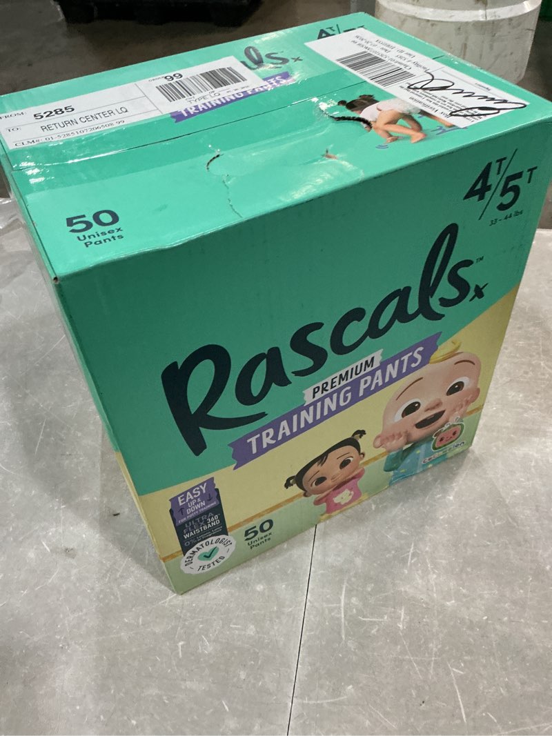 Condition photo showing New/Like New for rascal + friends training pants size 4t-5t 50 count (select for more options)