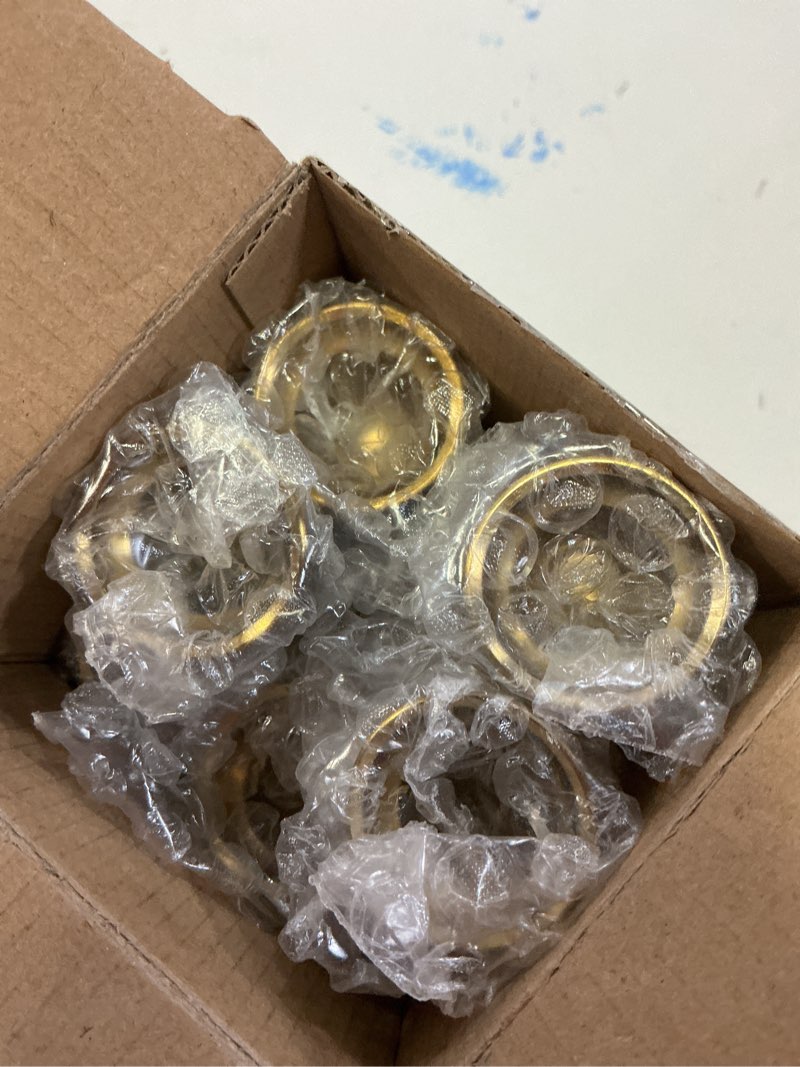 Condition photo showing New/Like New for 2 Sets(6 Pcs) Brass Gold Metal Taper Candle Holders Candlestick Holders, Vintage Modern Decorative Centerpiece Candlestick Holders for Table Mantel Wedding Housewarming Gift Gold 2 sets (6 pcs)