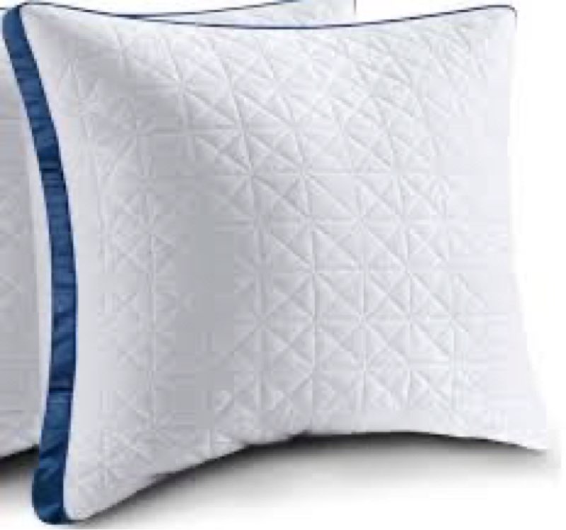 Pillows Standard Size Set of 2 Cooling Hotel Luxury Bed Pillows for Sleeping 2 Pack, Supportive Breathable Down Alternative Gusset Standard Pillow for Back Stomach or Side Sleepers