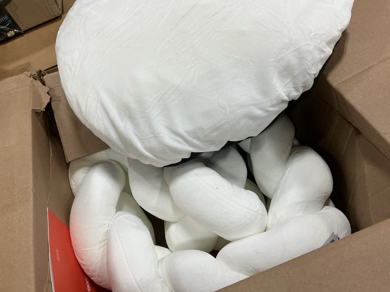 Condition photo showing As Is for CHEERPALS Weave Cat Bed for Indoor Cats,Cute Pet Bed with Washable Cushion Fluffy Kitty Bed for Smal