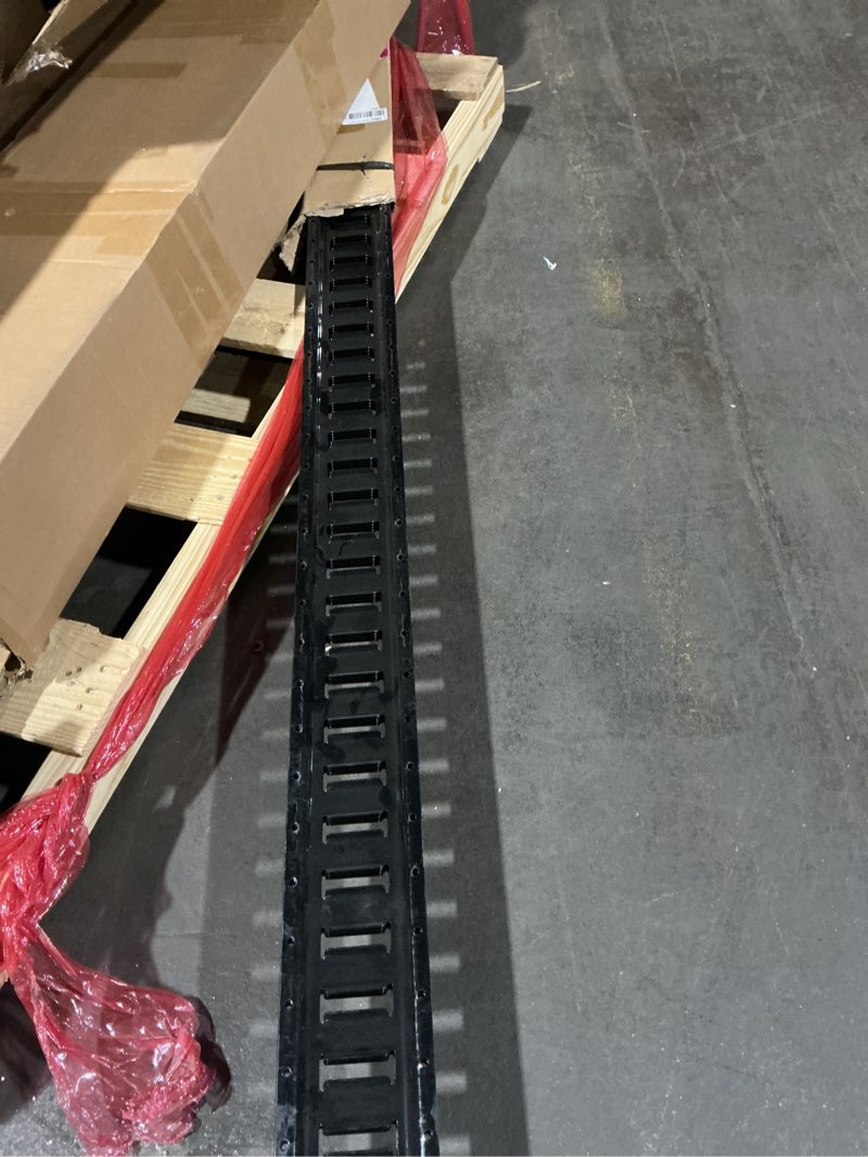 Condition photo showing Good Condition for STARLEAPARTS 8' E Track Rail Tie-Down Kit - Heavy Duty 4 Pack Etrack Rails System - Power Coated Steel E Track Bar Rails for Securing Cargo, Garages, Trailers, Vans with 6,000 lbs Breaking Strength 8FT - 4pcs