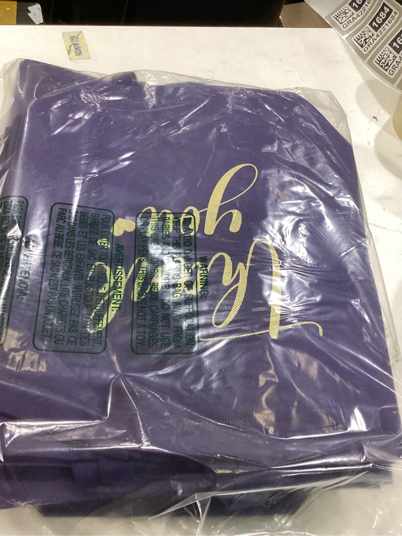 Condition photo showing Good Condition for Sweetude 30 Pcs Thank You Gift Bags with Handles Bulk Reusable Goodie Bag Non Woven Foldable Handbag for Christmas Wedding Bridesmaid Gifts(11 x 12 x 5 Inch,Navy Blue) Navy Blue 11 x 12 x 5 Inch