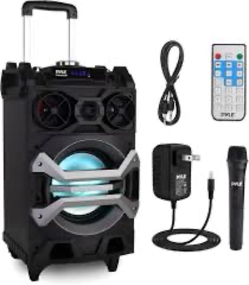 Pyle 500 Watt Portable BT Connectivity Karaoke Speaker System