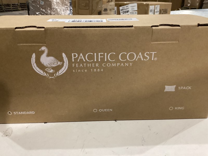 Pacific Coast Bed Pillow, Luxury Hotel Goose Feather and Down Pillow for Sleeping with 100% Cotton S