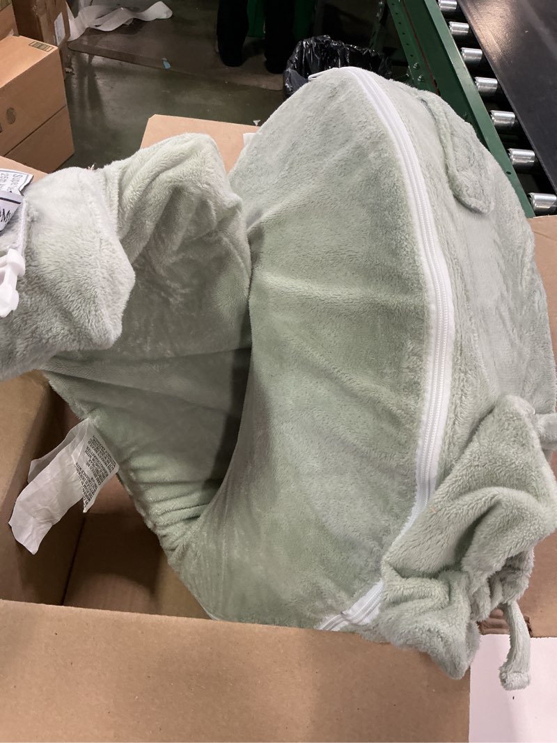 Condition photo showing Good Condition for My Brest Friend Super Deluxe Nursing Pillow - Enhanced Comfort & Ergonomic Breastfeeding Pillow for Ultimate Support For Mom & Baby - Adjustable and with Handy Side Pocket, Platinum Platinum Super Deluxe
