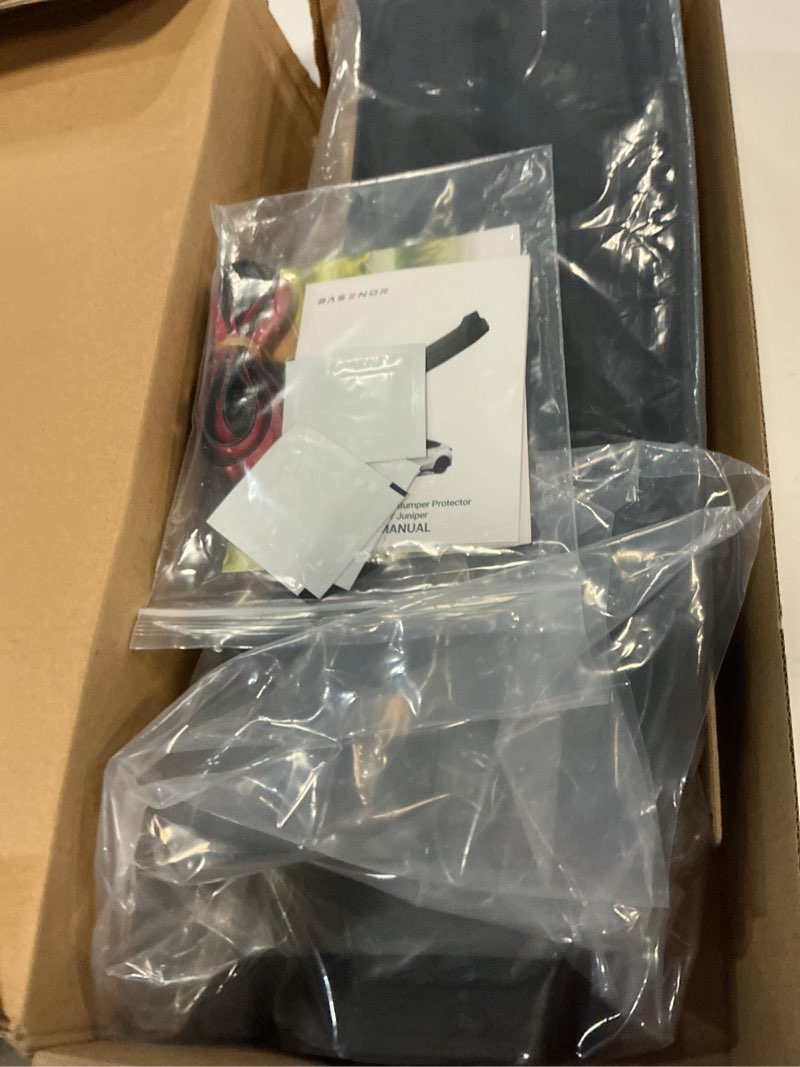 Condition photo showing Good Condition for basenor rear bumper guard for 2025 2026 tesla model y juniper tpe trunk sill guard protector [proprietary design] model y juniper accessories (premium & performance 2025/2026) black 2025 2026 model y juniper