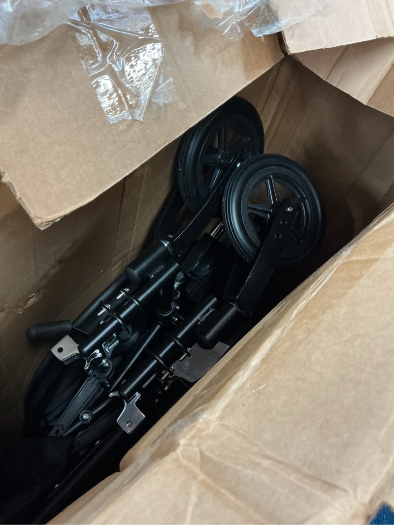 Condition photo showing As Is for medline premium lightweight wheelchair for adults, 300 lb capacity, with swing-back, desk-length arms, elevating leg rests,18w x 16" d seat