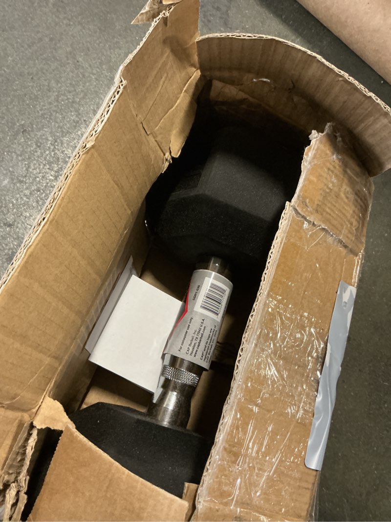 Condition photo showing New/Like New for CAP Barbell  30lb Rubber Hex Dumbbell  Single