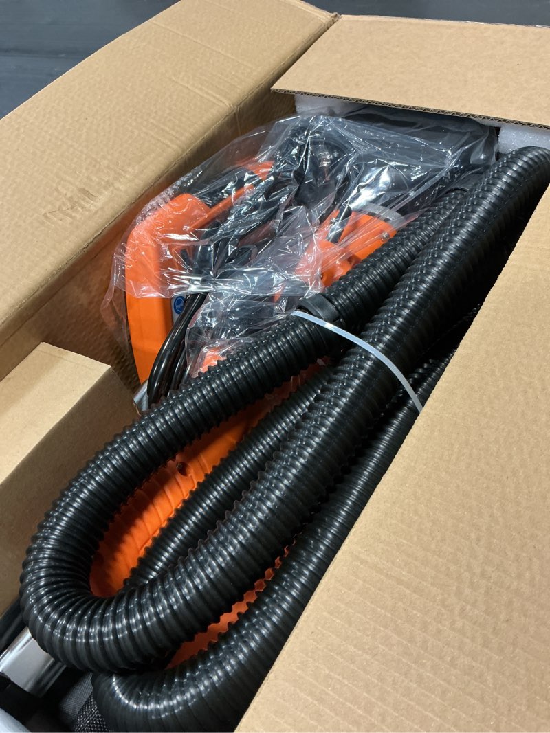 Condition photo showing Good Condition for drywall sander, 1000w popcorn ceiling removal tool, automatic drywall sander with vacuum dust collection, led light, 6 variable speed 800-2200rpm, foldable & extendable handle,15pcs sanding discs