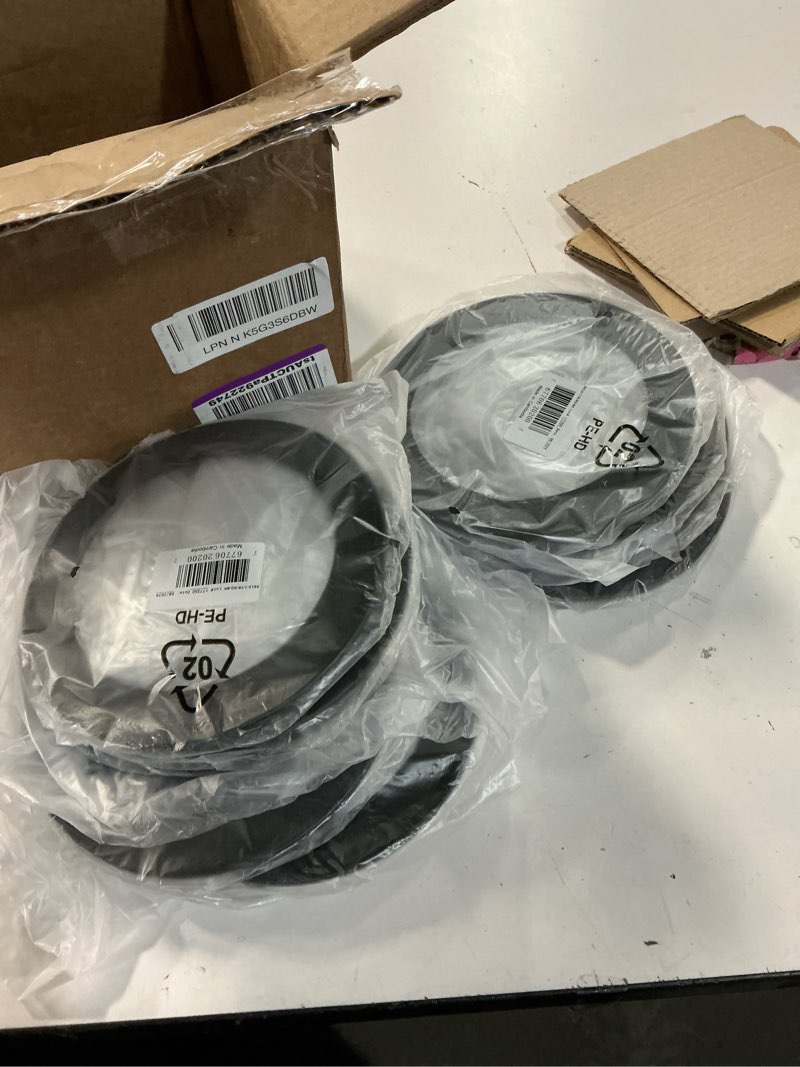 Condition photo showing Good Condition for nicor lighting recessed light fixtures - ixe 6-in canless led downlight - dimmable led ceiling light with edge-lit technology - black, 12 packs 6 in. black