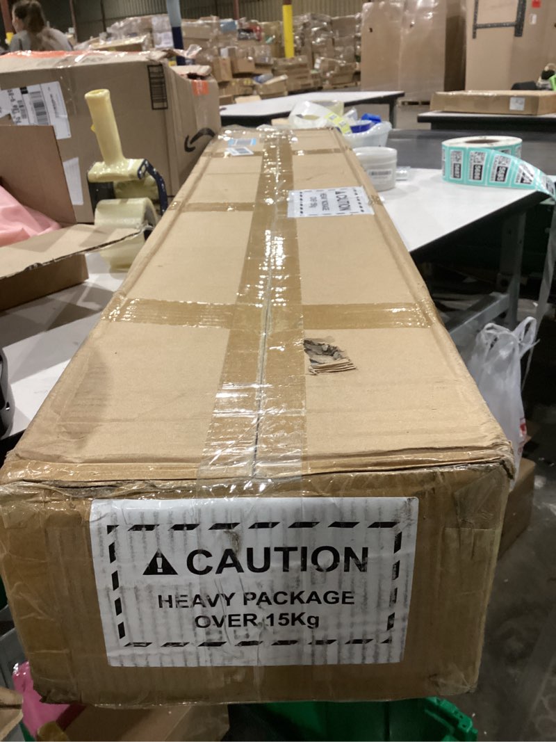 Tristcily 3.5" x 47" Oak Wood Stair Newel Post with a Single Groove Notched Newel Wood Balusters for