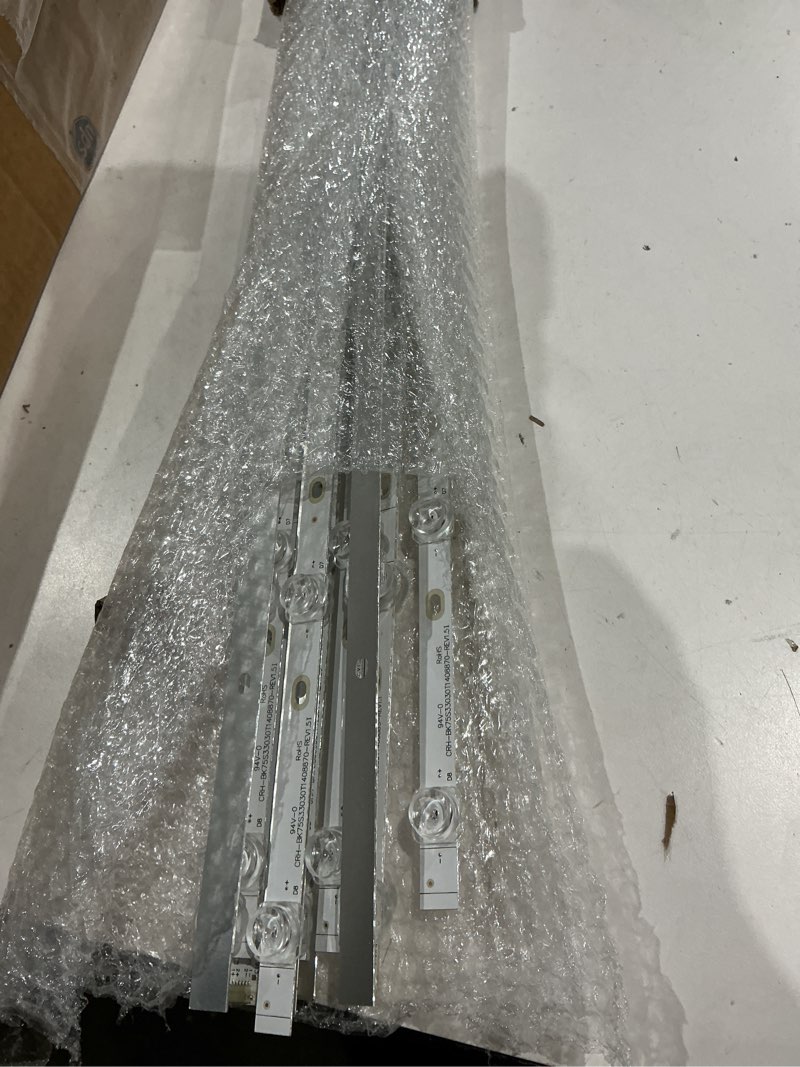 Condition photo showing Good Condition for 14pieces led tv backlight strips replacement for hisense 75rge 75r7070e2 75r6e1 75r7e2 crh-bx75s3u713030t14088bs crh-bx75s3u713030t14088bs-rev1.1 07fzd-03e348124hn 191221x 21817000