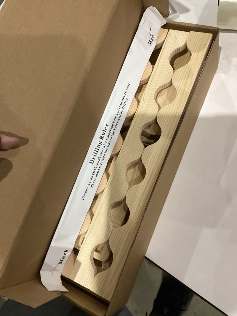 Condition photo showing New/Like New for Nursery Book Shelves, Scalloped Shelves, Floating Book Shelves for Wall, Nursery Deocr for Baby, Toddler(Wood, 16.5 Inches) Wood 16.5 Inches