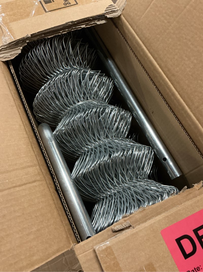 Condition photo showing Good Condition for aleko galvanized steel chain link fence | complete kit | 4 x 50 feet | 12.5-aw gauge | silver kitclf4x50