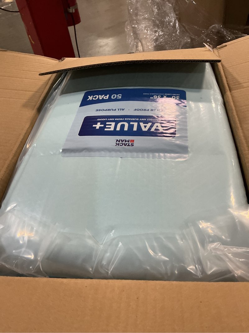 Condition photo showing New/Like New for chucks pads disposable adult underpads [100-pack] 30"x36" xxl extra-large super-absorbent incontinence bed pads – mattress protector pee pads for adults, kids & pets – bed protection & training 30" x 36"
