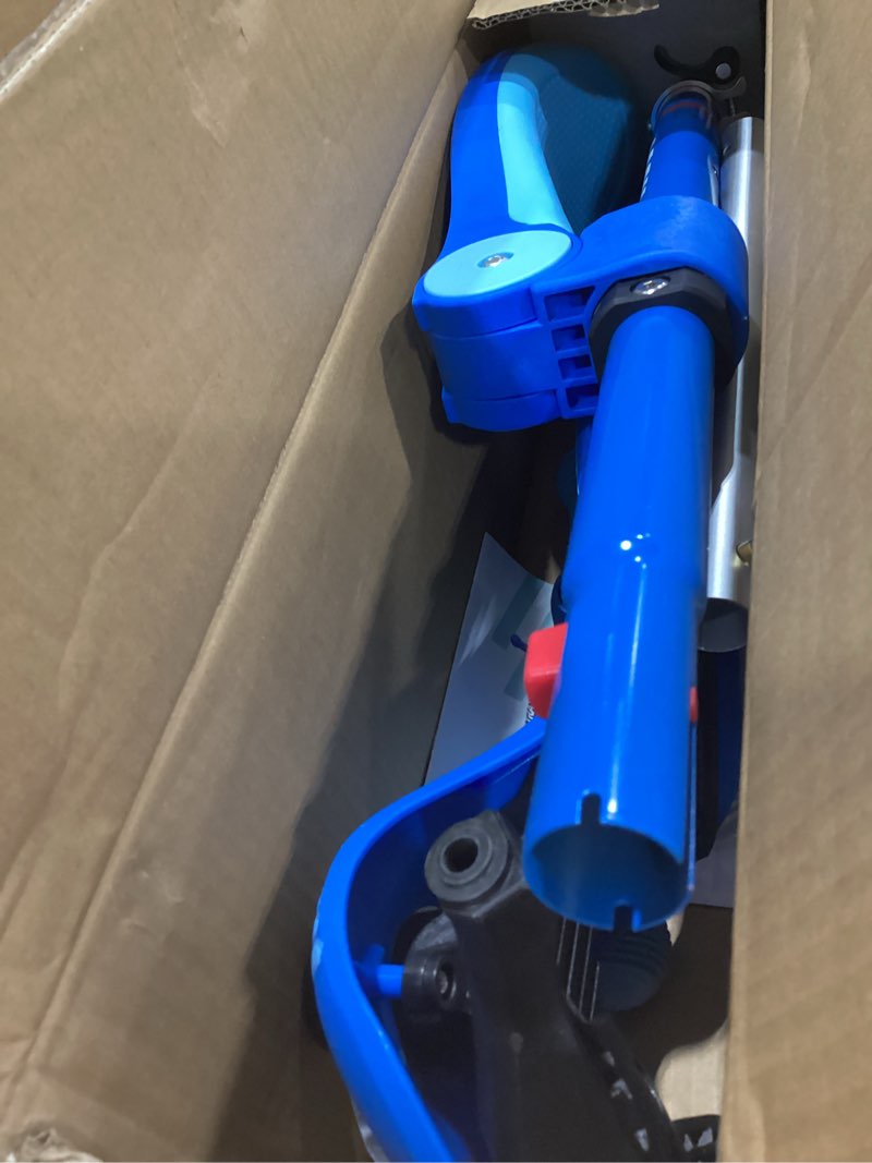 Condition photo showing Good Condition for gotrax ks3 kids kick scooter, led lighted wheels, adjustable height handlebars and removable seat, lean-to-steer & widen anti-slip deck, 3 wheel scooter for kids ages 2-8 and up to 110 lbs blue with seat