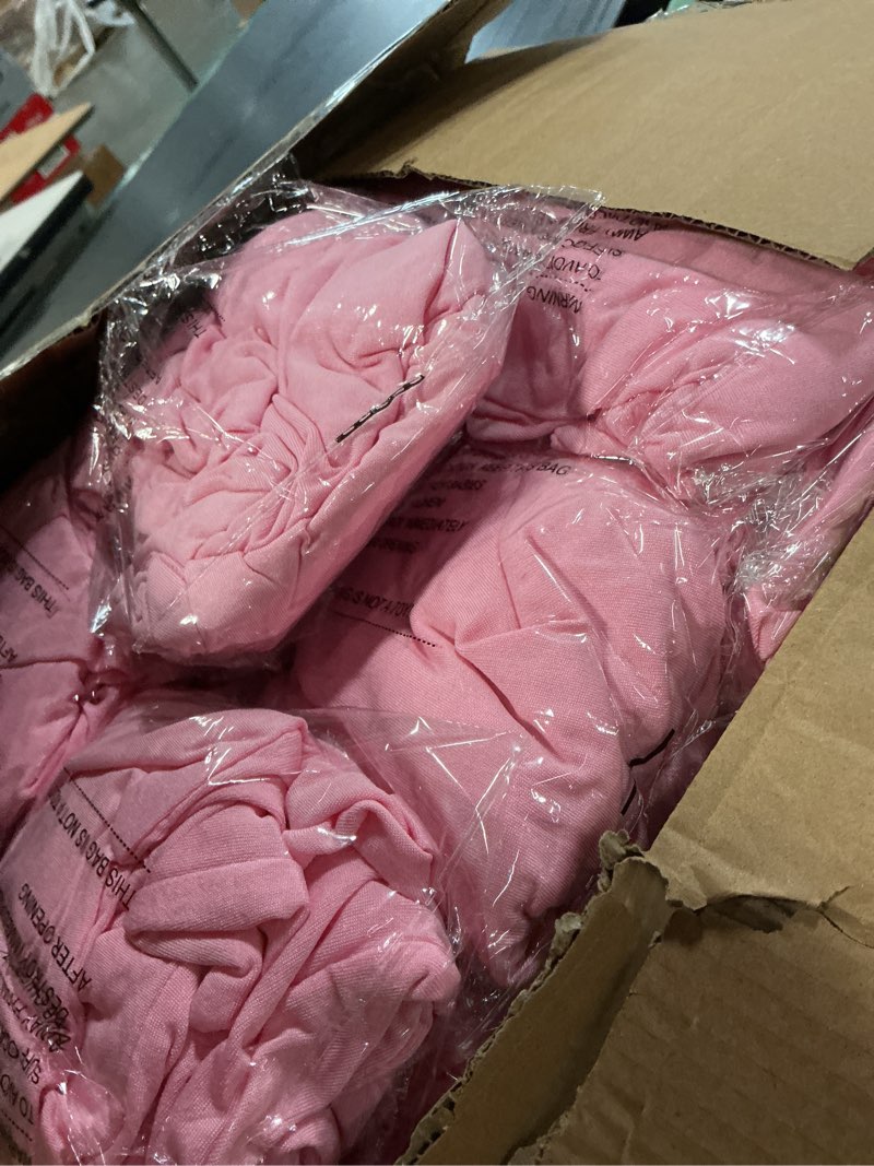 Condition photo showing New/Like New for howhic folding chair covers for party - 36pcs, pink universal spandex stretchy fitted chair covers for wedding, banquet, conference folding 36pcs pink