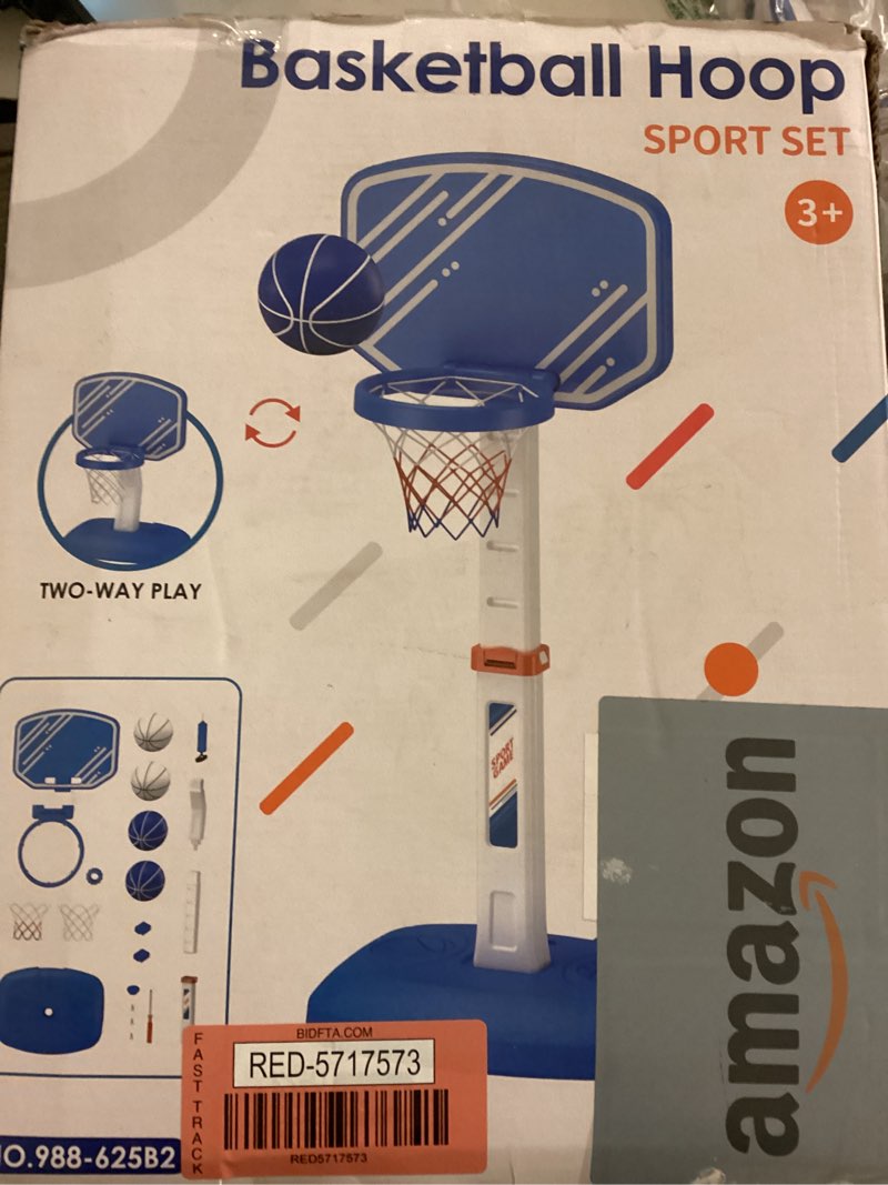 hyes pool basketball hoop, poolside basketball hoop for swimming pool, includes 4 balls and pump, ad