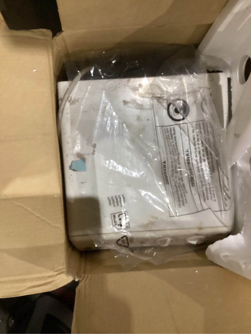 Condition photo showing Good Condition for ge portable dehumidifier, 50 pint daily output with smart dry for wet spaces, drain hose for auto or manual drainage, ultra quiet, perfect for basement, bedroom, bathrooms, white 50 pint - standard