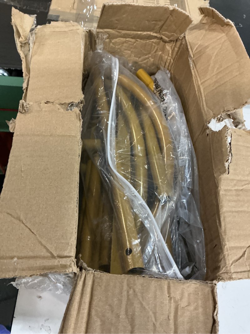 Condition photo showing Good Condition for Metal Arch Backdrop Stand Set of 3(6 ft, 5 ft, 4 ft) Party Arch Stands for Valentines Day, Wedding, Birthday, Baby Shower, Bridal Shower,Balloon Arched Frame for Garden Decor, Gold Floral Arches Gold 4,5,6 Ft